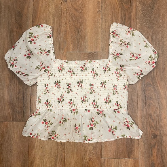 J. Crew White Printed Blouse - Picture 2 of 4